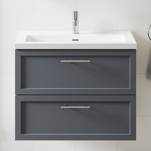Dunes 800mm Grey Vanity Package with Mixer & LED Mirror